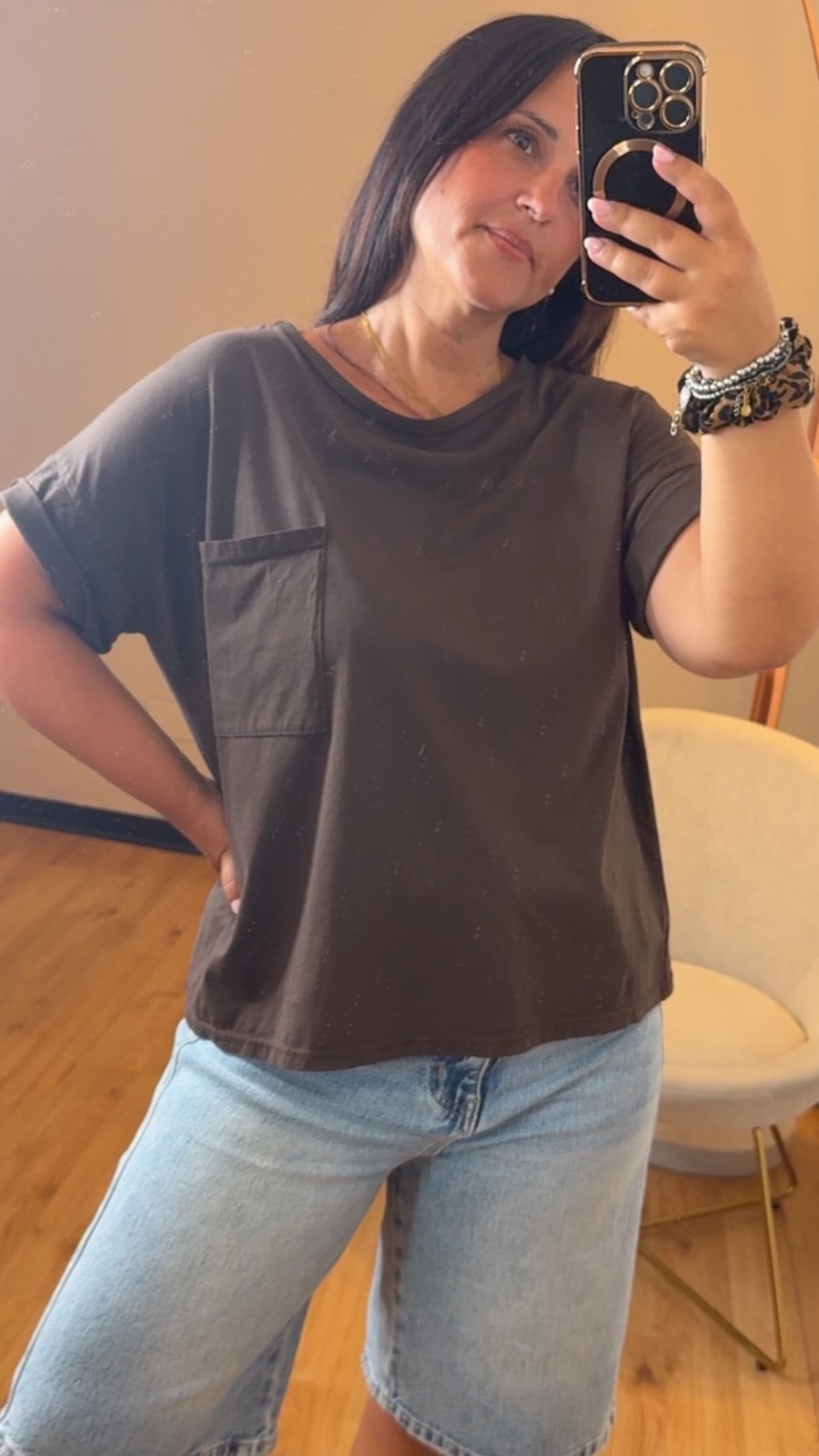 T-shirt taschino moro a scatoletta