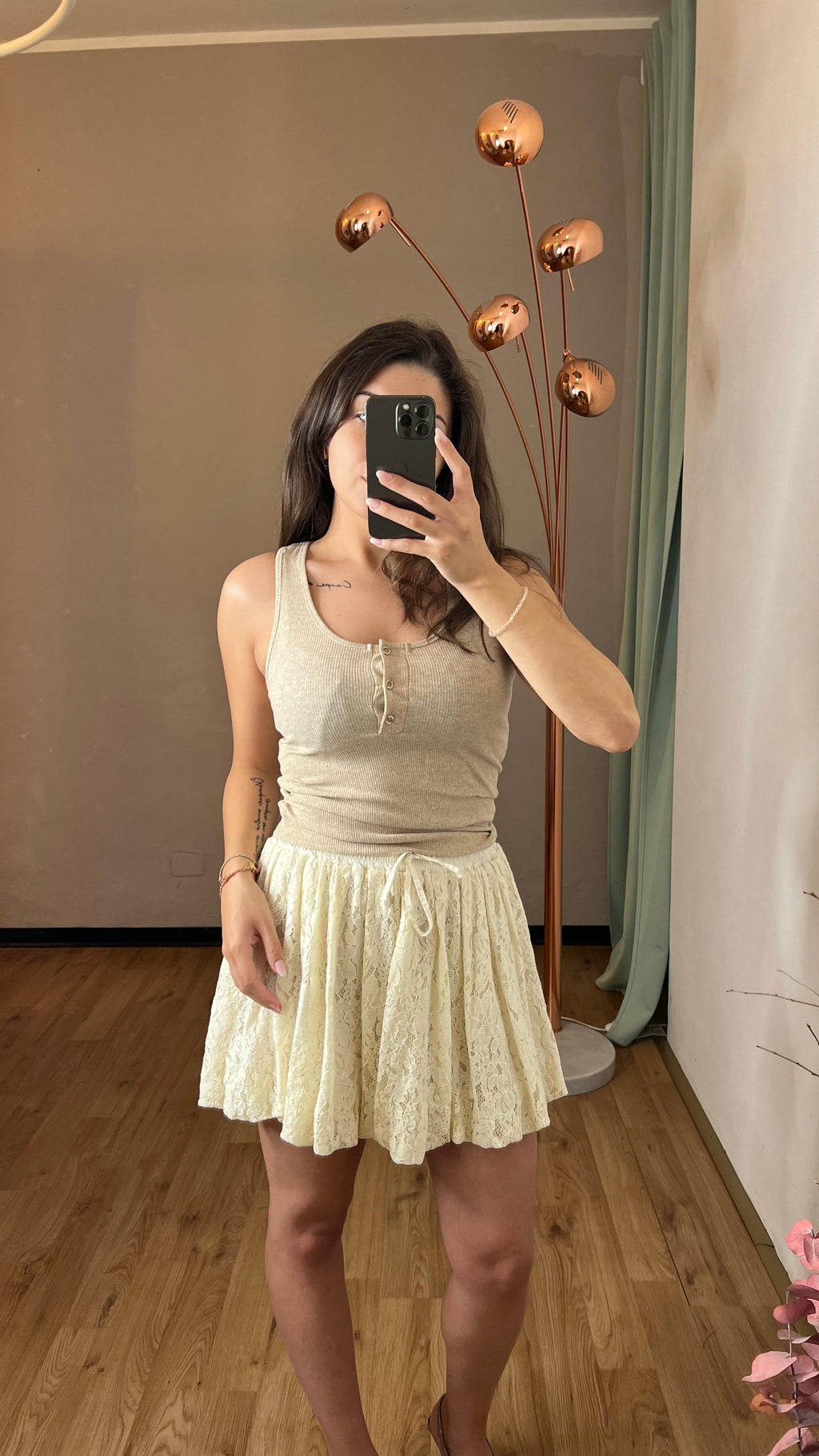 Gonna balloon in pizzo champagne - Kikisix