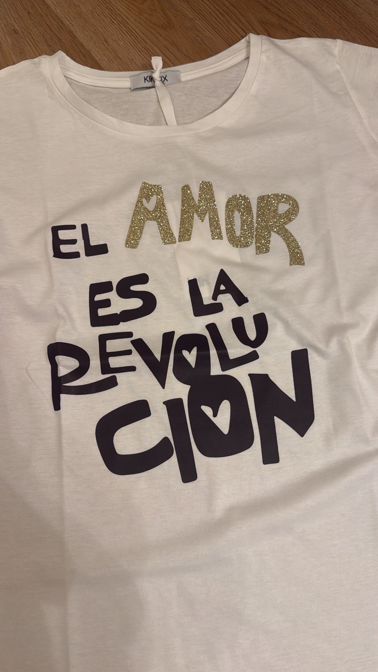 T-shirt AMOR lurex - Kikisix