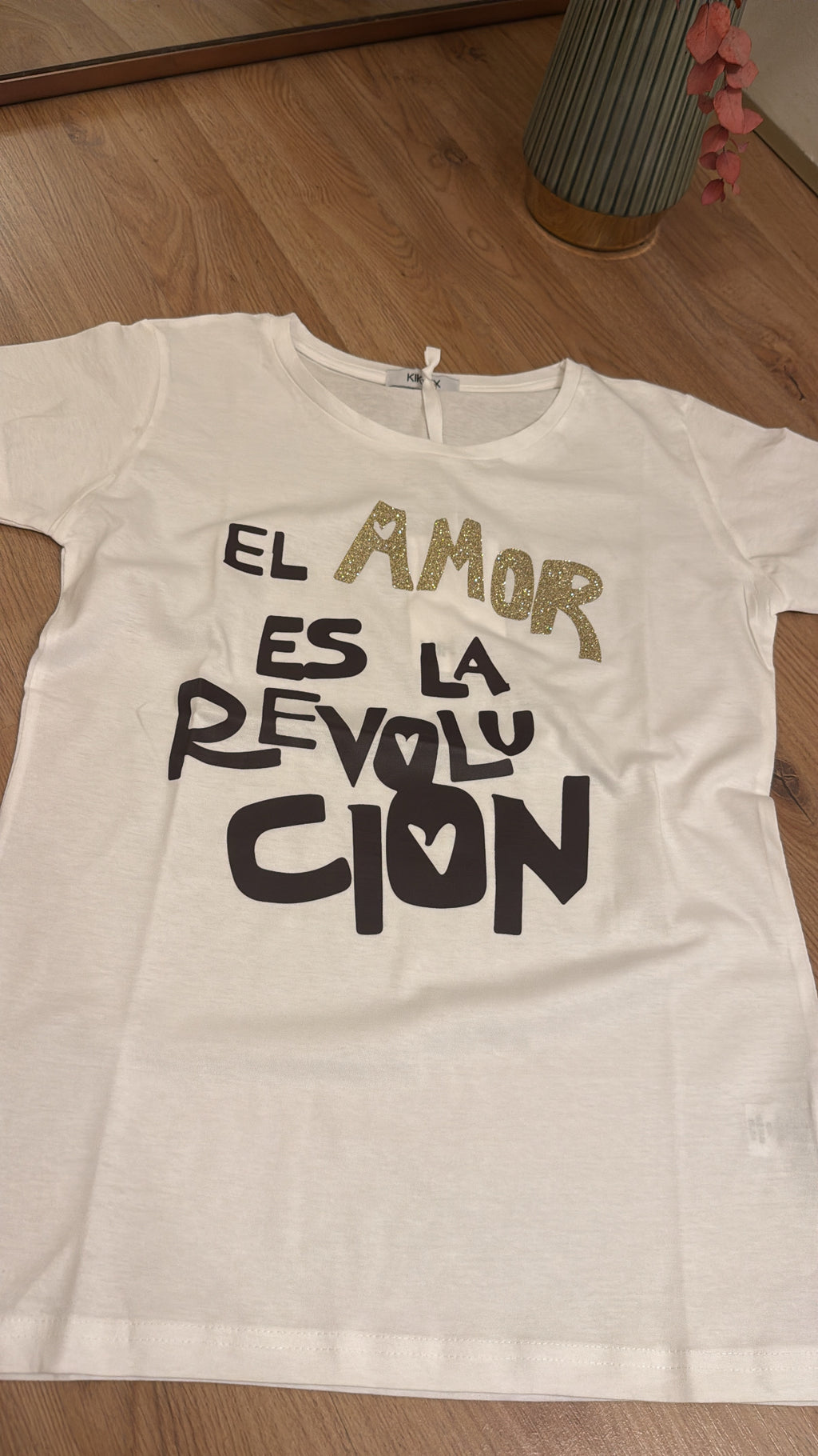 T-shirt AMOR lurex - Kikisix