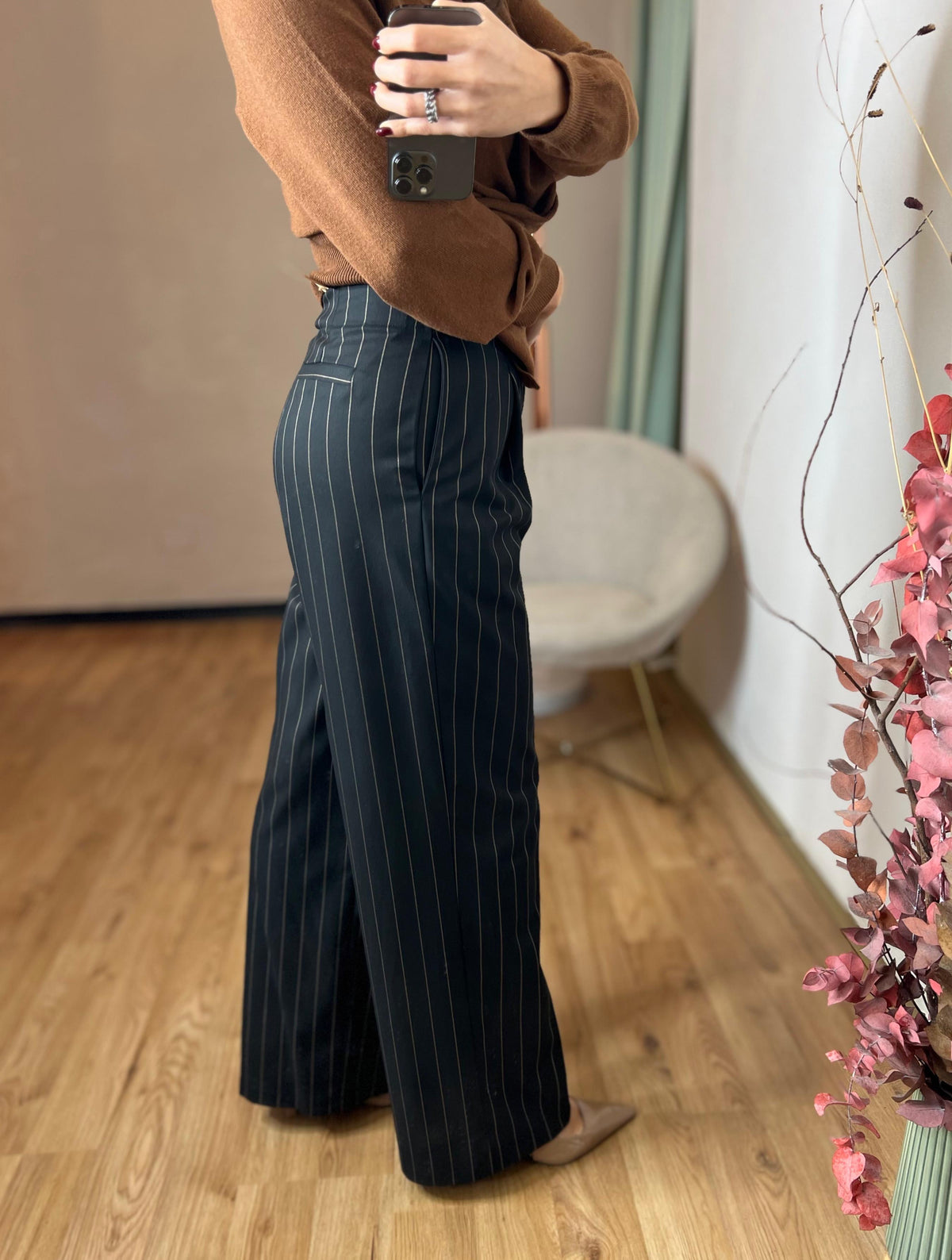 Pantalone sartoriale gessato