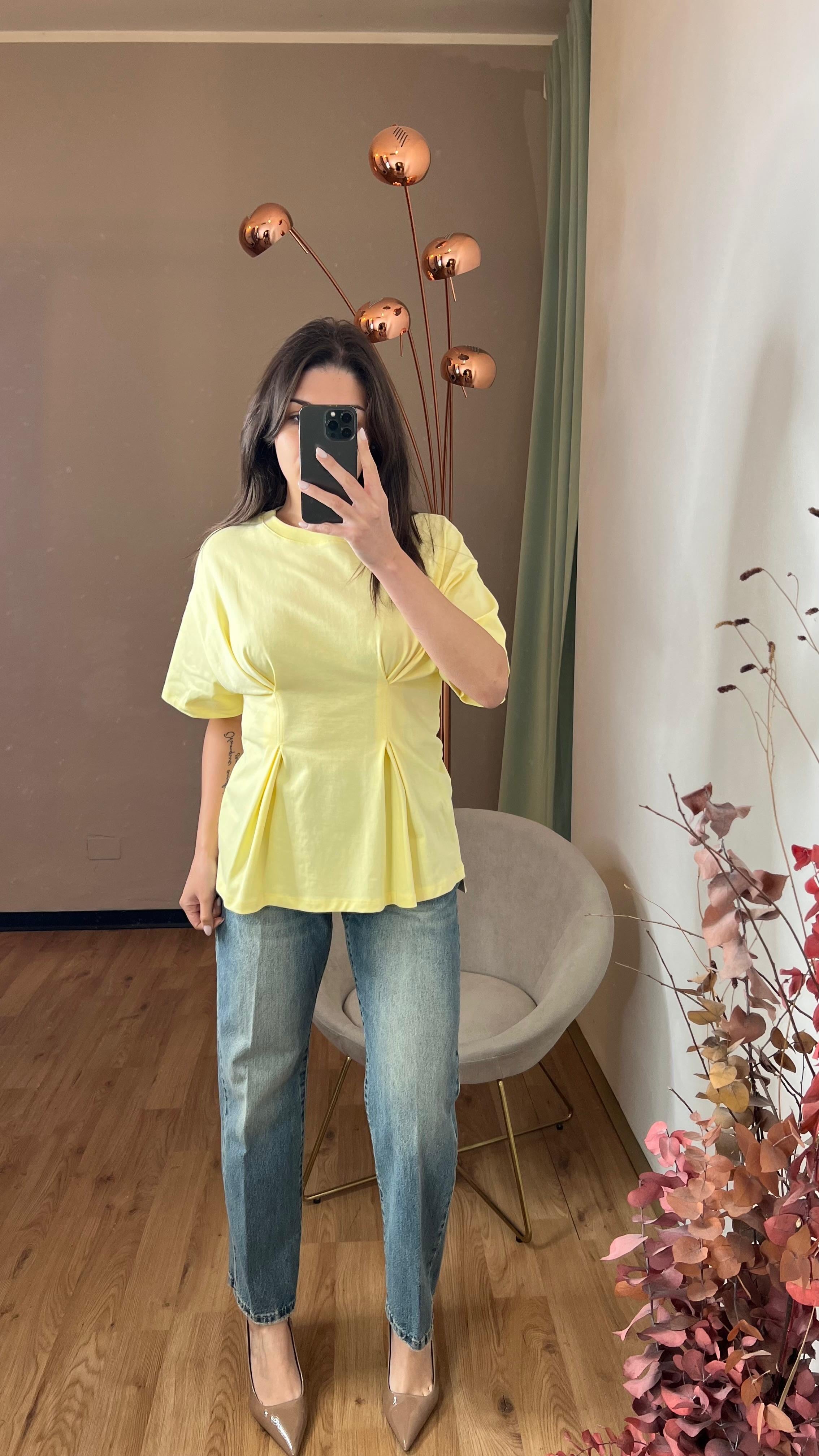 T-shirt gialla arriccio - Vicolo