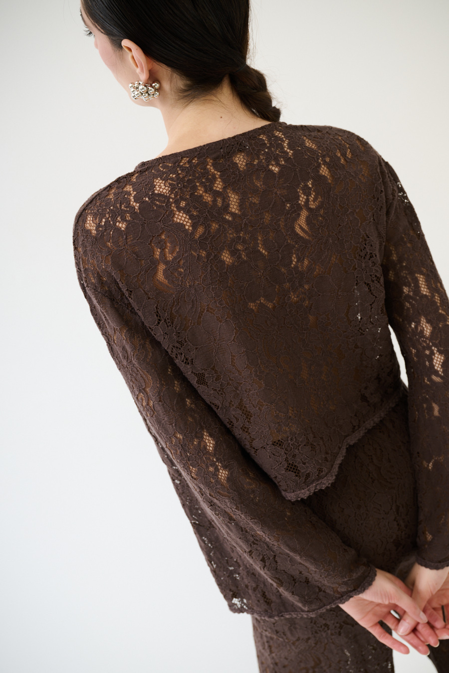 Blusa con laccini in pizzo - Kikisix