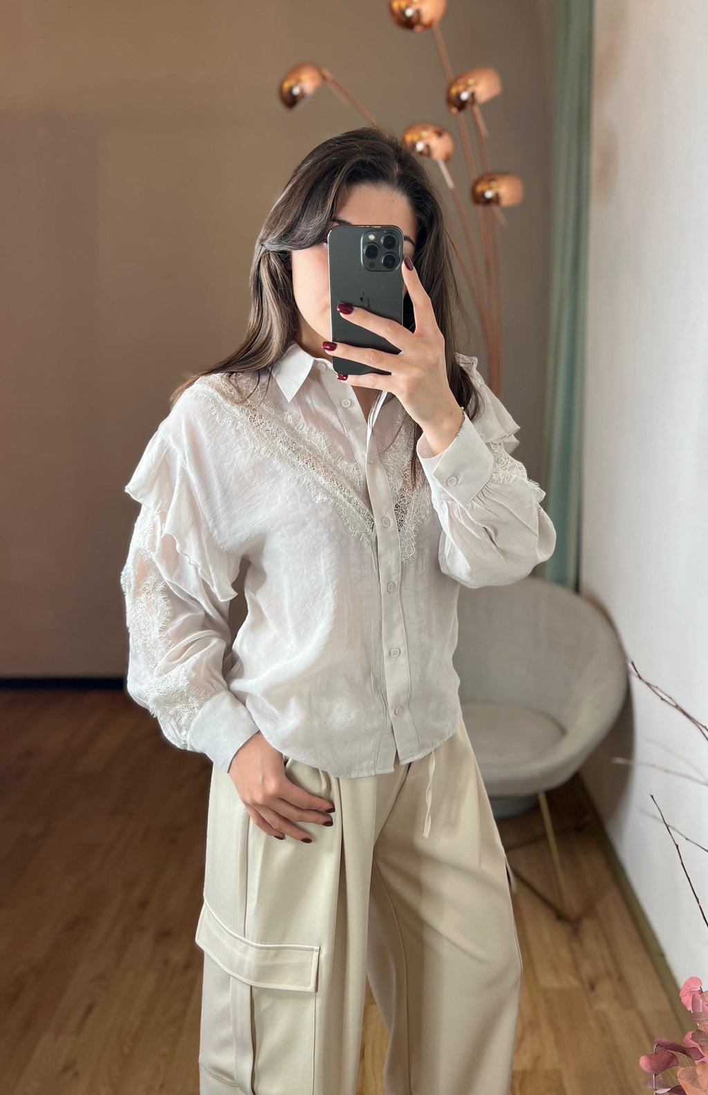 Camicia pizzo e balza - You Decide