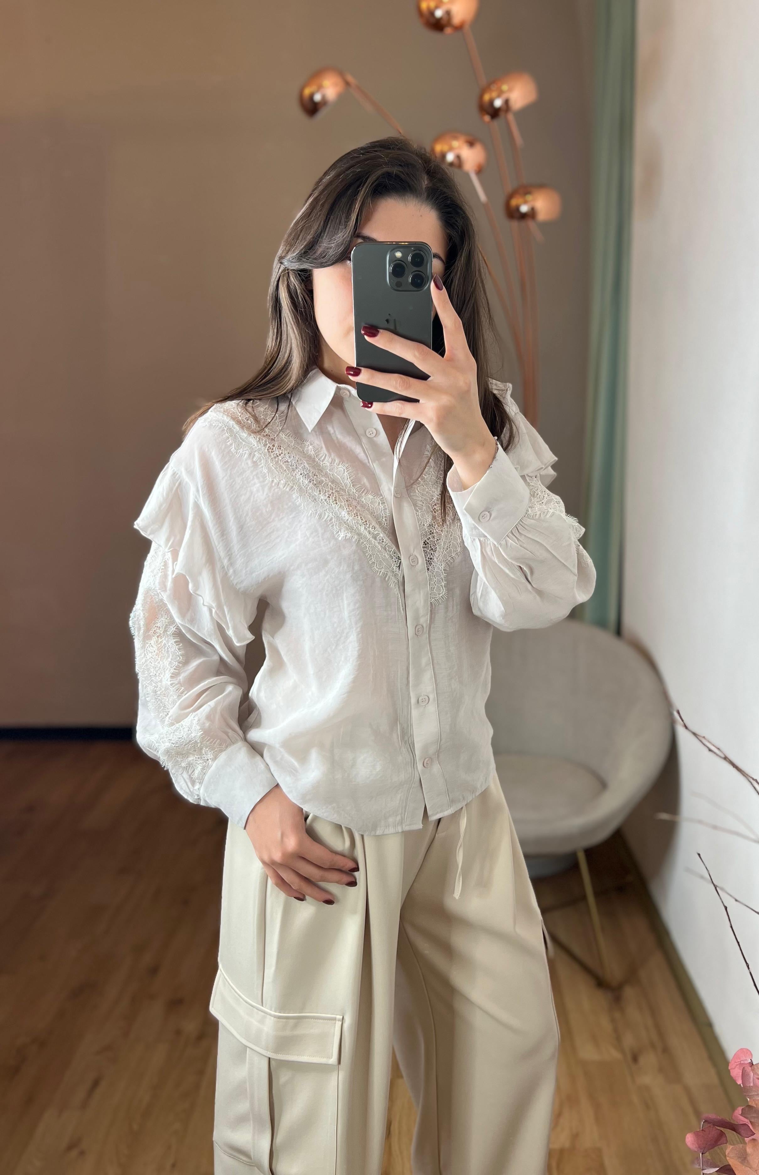 Camicia pizzo e balza - You Decide