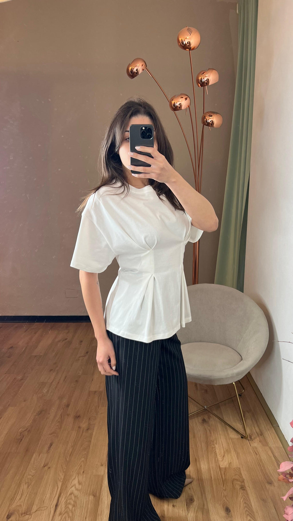 T-shirt bianca arriccio - Vicolo