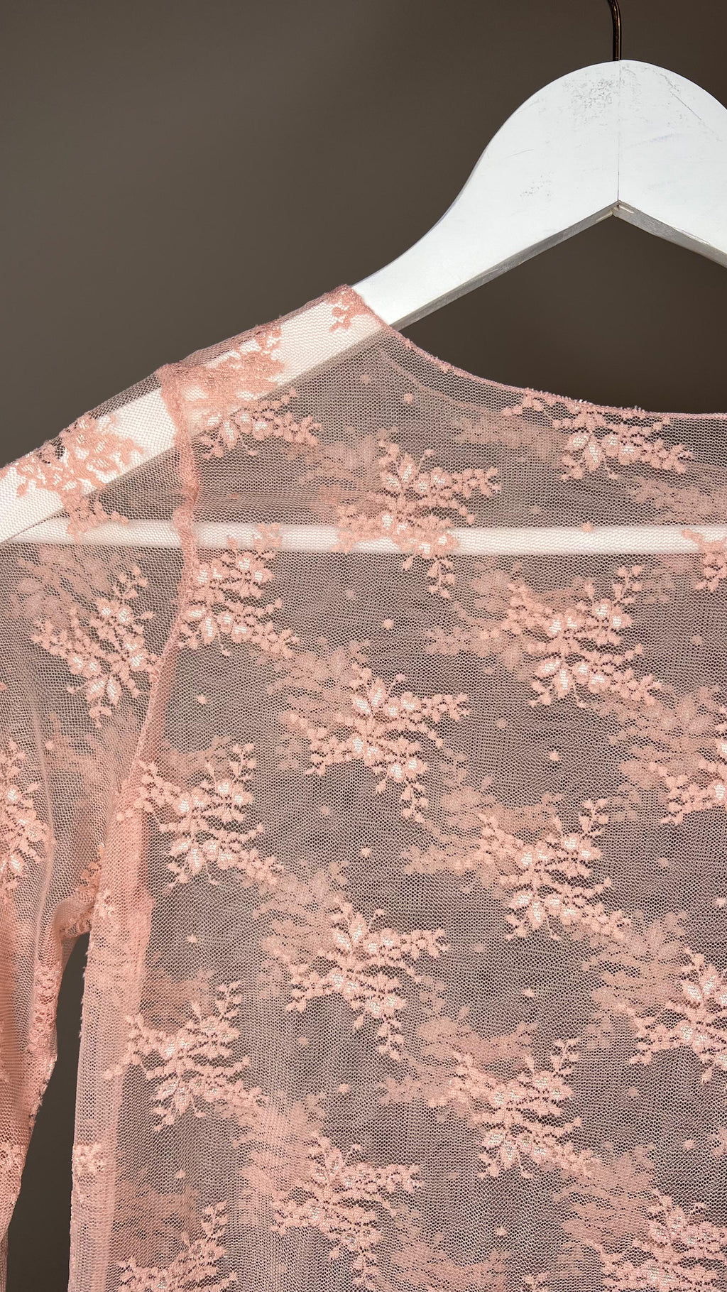 Maglia pizzo rosa