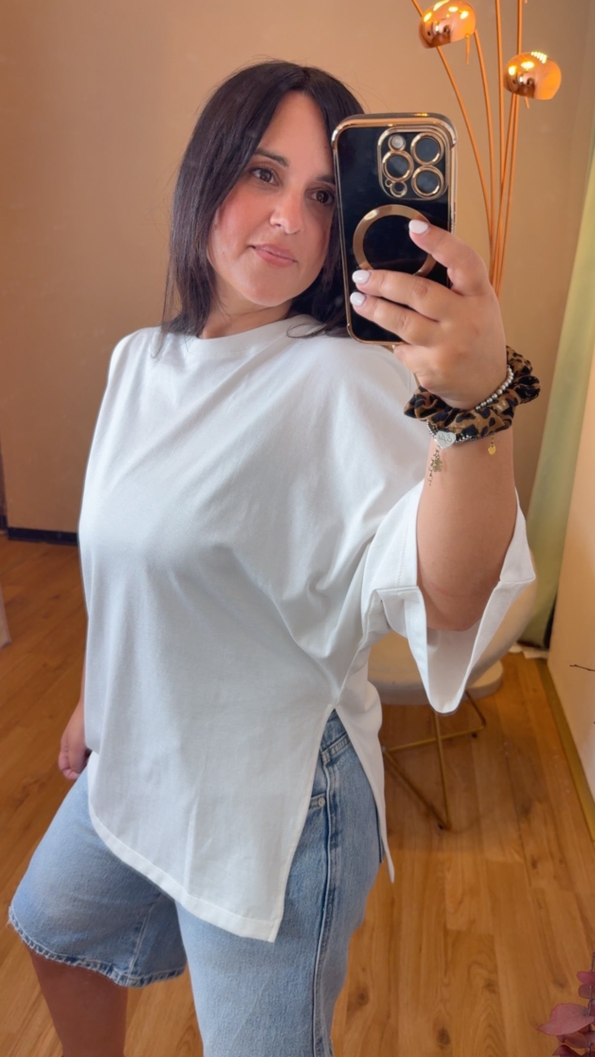 T-shirt senza manica e con manica 3/4 bianca - Vicolo