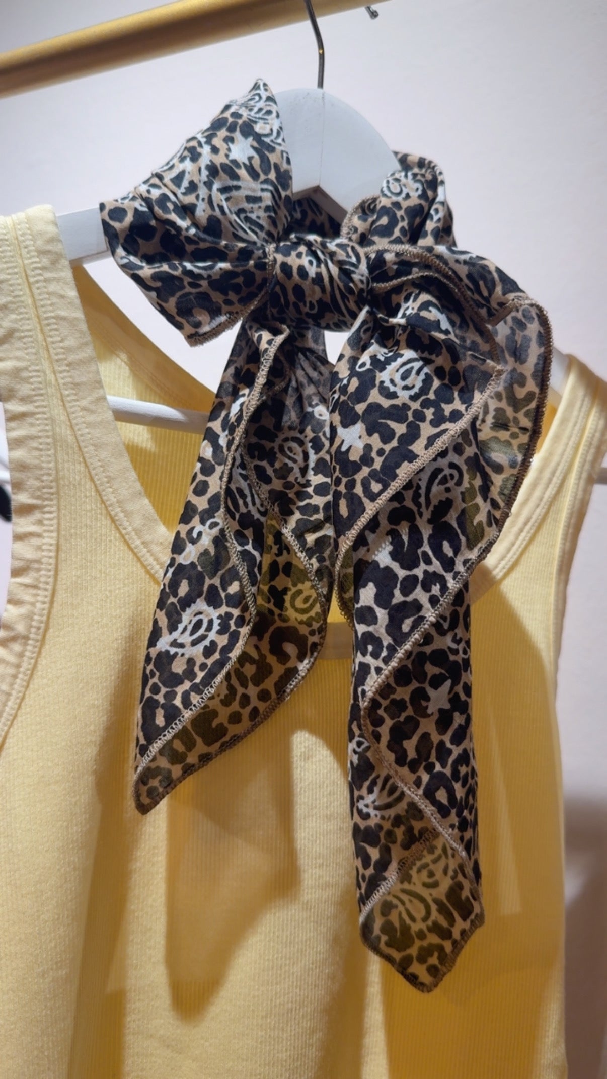 Foulard animalier misto seta