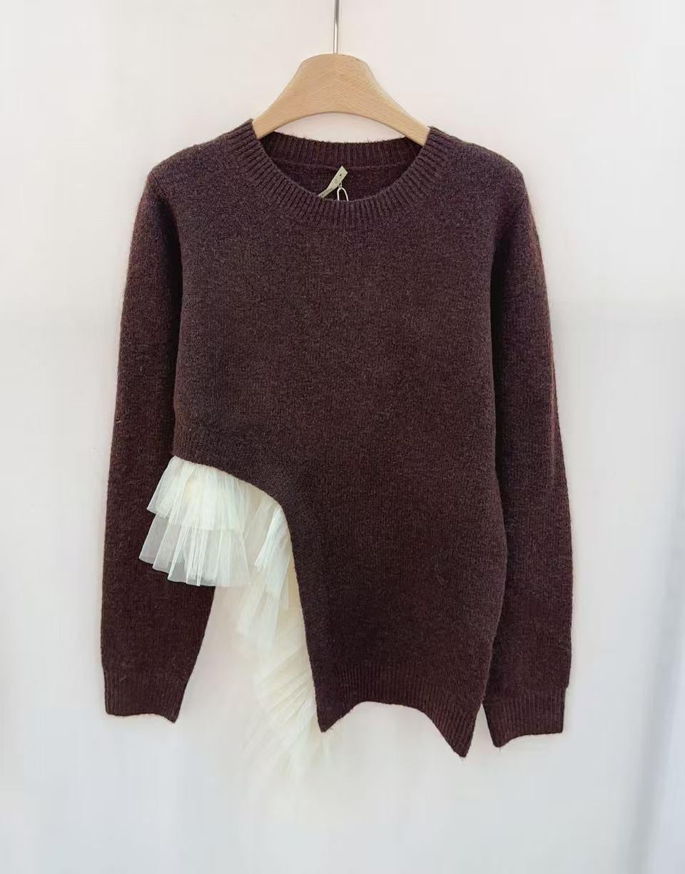 Maglia tulle moro