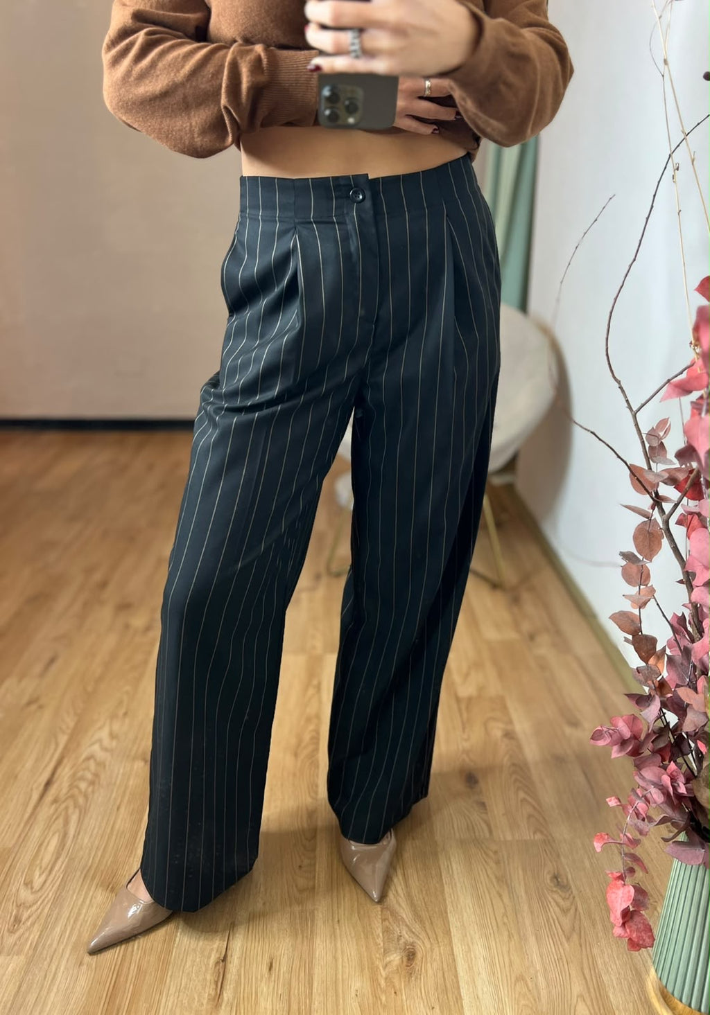 Pantalone sartoriale gessato